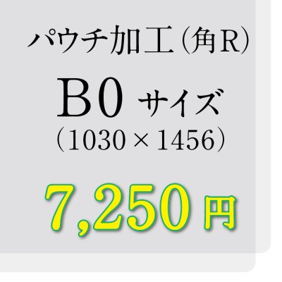 画像1: B0サイズパウチ（角R）加工（ミミ5mm）